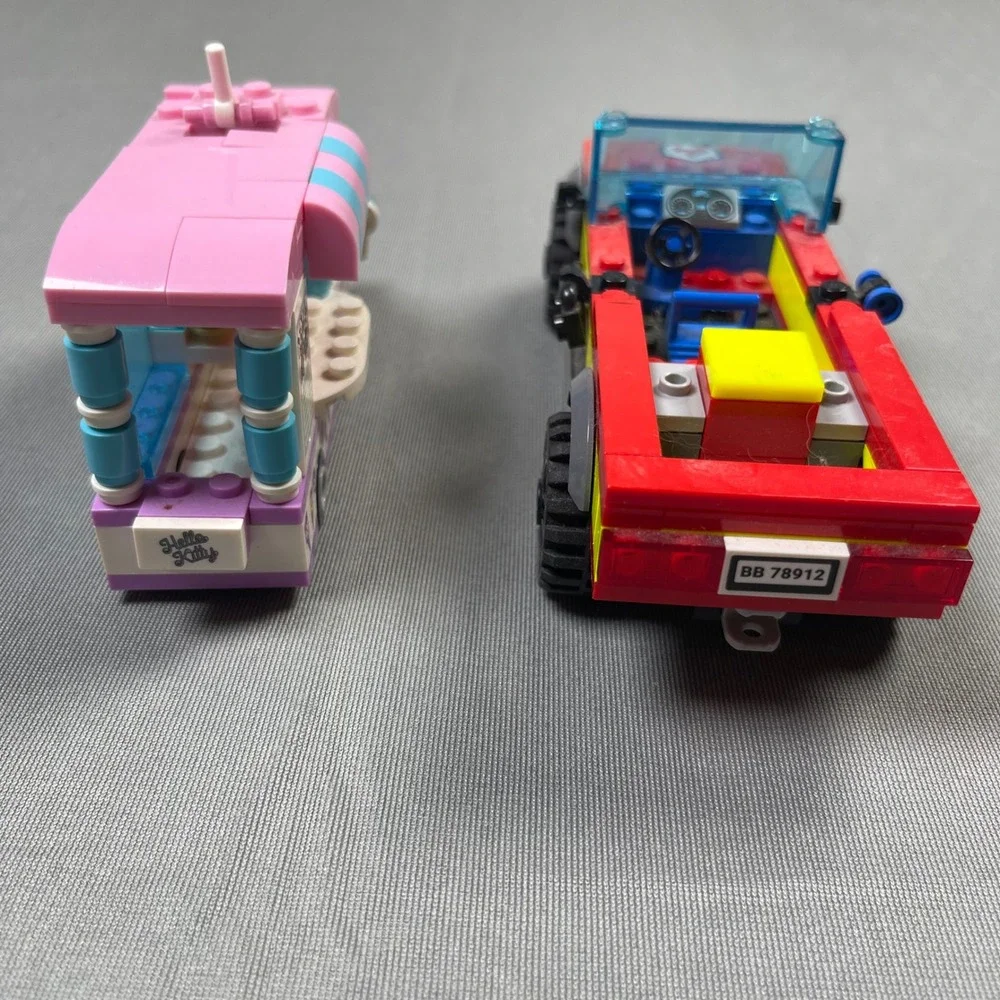 LEGO City 60319 Fire Truck Sanrio Hello Kitty Ice Cream Truck Toy Lot